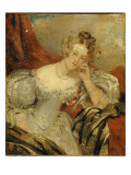 Portrait de jeune femme Giclee-trykk av Richard Parkes Bonington