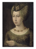 Portrait de Marguerite de Bavière, femme de Jean sans Peur, morte en 1424 Giclee Print