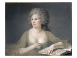Portrait de Mme Boze, née Françoise, madame Clétier, épouse de l'artiste Giclee-trykk av Joseph Boze Portrait de Mme Boze, née Françoise, madame Clétier, épouse de l'artiste Giclee-trykk av Joseph Boze