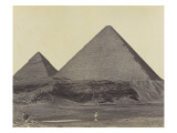 Pyramide de Kephren, Giseh reproduction procédé giclée par Felice Beato