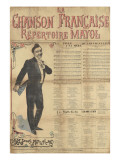 Affiche La chanson française, répertoire Mayol Lámina giclée