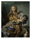 Portrait du président Gaspard de Gueidan en joueur de musette Giclee Print by Hyacinthe Rigaud