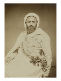 Portrait d'Abd el-Kader reproduction procédé giclée par Etienne Carjat