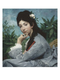 Portrait de mademoiselle Stéphanie Brousset reproduction procédé giclée par Jules Elie Delaunay