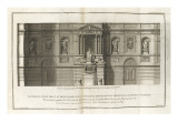 Planche 38 : Elévation géométrale et développée de la fontaine érigée rue de Grenelle Giclee-trykk av Jacques-François Blondel Planche 38 : Elévation géométrale et développée de la fontaine érigée rue de Grenelle Giclee-trykk av Jacques-François Blondel