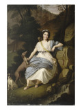 Portrait de la comtesse de Provence en Diane Giclee Print by Ludwig Guttenbrunn