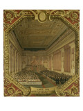 Séance Royale pour l'ouverture de la session des chambres au Louvre Giclee Print by Charles Renoux