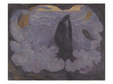Vague violette reproduction procédé giclée par Georges Lacombe