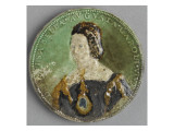 Round Medallion with the Bust of Isabella of Portugal reproduction procédé giclée par Bernard Palissy