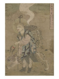 Moine pèlerin accompagné d'un tigre (Xuanzang) Giclee Print