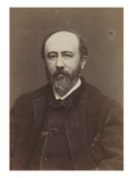 Portrait de Paul Arène (1843-1896), de face en buste Lámina giclée por Etienne Carjat