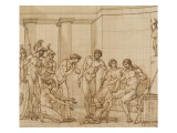 Pyrrhus et Glaucius Giclée-Druck von Francois Andre Vincent