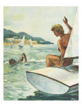 Affiche de Jacques Blein Plages d'Algérie Lámina giclée Affiche de Jacques Blein Plages d'Algérie Lámina giclée