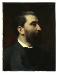 Portrait of Jose-Maria De Heredia (1842-1905), Poet reproduction procédé giclée par Emile Levy