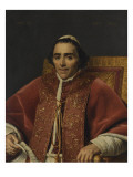 Portrait du pape Pie VII reproduction procédé giclée par Jacques-Louis David