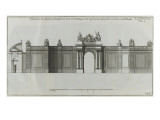 Planche 293 : élévation de l'entrée principale et du portail de l'hôtel de Soubise à Paris Lámina giclée por Jacques-François Blondel Planche 293 : élévation de l'entrée principale et du portail de l'hôtel de Soubise à Paris Lámina giclée por Jacques-François Blondel