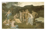 Descanso Lámina giclée por Pierre Puvis de Chavannes