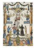 Représentation du Calvaire de saint Jacques en Galice reproduction procédé giclée