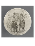 Plate Series Cyclists: Far from Paris, it Is Lunch Giclee Print