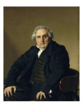 Portrait de Bertin, Louis-François, dit Bertin l'ainé (1766-1841), fondateu reproduction procédé giclée par Jean-Auguste-Dominique Ingres