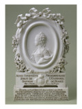 Profil en médaillon de Marie-Antoinette alors en 1770 (allégorique à son mariage), dauphine Lámina giclée