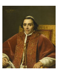 Portrait du pape Pie VII (1742-1823) reproduction procédé giclée par Jacques-Louis David