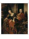 Portrait d'un couple Giclee-trykk av Ferdinand Bol Portrait d'un couple Giclee-trykk av Ferdinand Bol