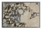 Carreau rectangulaire à motif central à rectangle lobé reproduction procédé giclée par Bernard Palissy