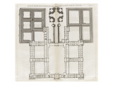 Planche 5 : Plan du second étage du principal corps du bâtiment de l’Hôtel Royal des Invalides Giclee-trykk av Jacques-François Blondel Planche 5 : Plan du second étage du principal corps du bâtiment de l’Hôtel Royal des Invalides Giclee-trykk av Jacques-François Blondel