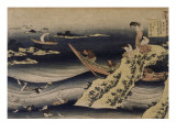 Sangi Takamura, pêcheuse d'ormeaux Reproduction procédé giclée par Katsushika Hokusai