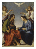 Saint Etienne and Paul Talking Crowned by Two Angels reproduction procédé giclée par Giovanni Baglione