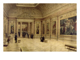 Salle des Rubens au Louvre Giclee-trykk av Louis Beroud Salle des Rubens au Louvre Giclee-trykk av Louis Beroud