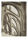 Cathédrale de Reims, arcs-boutants du chevet Giclée-Druck von Pierre Amédée Varin