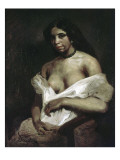 Portrait d'Aspasie Lámina giclée por Eugene Delacroix