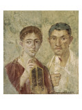 Portrait de deux époux provenant de Pompéi Reproduction procédé giclée