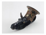 Rhyton en forme de tête de mulet à figures rouges Lámina giclée