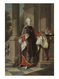 Portrait de l'empereur Léopold II d'Autriche, grand-duc de Toscane (1747-1792) Lámina giclée por Anton von Maron
