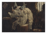Polichinelles musiciens Giclee Print by Hubert Robert