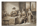 Portrait d'une famille hollandaise Lámina giclée por Ferdinand Bol Portrait d'une famille hollandaise Lámina giclée por Ferdinand Bol