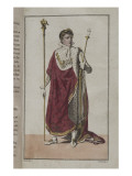 Portrait de Napoléon, provenant du Cérémonial de l'Empire français Giclee Print by Adolphe Roehn