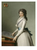 Portrait of Mary Broutin, Baroness Chalvet-Sonville Impressão giclée por Francois Andre Vincent Portrait of Mary Broutin, Baroness Chalvet-Sonville Impressão giclée por Francois Andre Vincent
