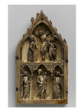 Plate: Crucifixion and Virgin and Child with Angels reproduction procédé giclée