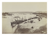 Port d'Assouan, Haute Egypte Giclee-trykk av Henri Béchard Port d'Assouan, Haute Egypte Giclee-trykk av Henri Béchard