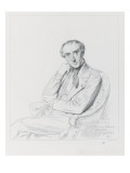 Portrait de l'architecte Henri Labrouste reproduction procédé giclée par Jean-Auguste-Dominique Ingres