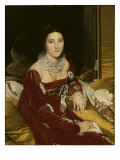 Portrait de Mme de Senonnes reproduction procédé giclée par Jean-Auguste-Dominique Ingres