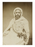 Portrait d'Abd el-Kader reproduction procédé giclée par Etienne Carjat