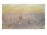 Vue générale de Rouen Giclee Print by Claude Monet
