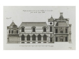 Planche 279 (3) : coupe et élévation d'un des côtés sur cour de l'hôtel Carnavalet Lámina giclée por Jacques-François Blondel Planche 279 (3) : coupe et élévation d'un des côtés sur cour de l'hôtel Carnavalet Lámina giclée por Jacques-François Blondel