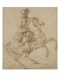 Cavalier sur un cheval piaffant ou caracolant Giclee Print by Charles Parrocel