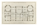 Planche 12 : Plan du premier étage de l’hôtel de la duchesse du Maine (ancien hôtel de Moras) Lámina giclée por Jacques-François Blondel Planche 12 : Plan du premier étage de l’hôtel de la duchesse du Maine (ancien hôtel de Moras) Lámina giclée por Jacques-François Blondel